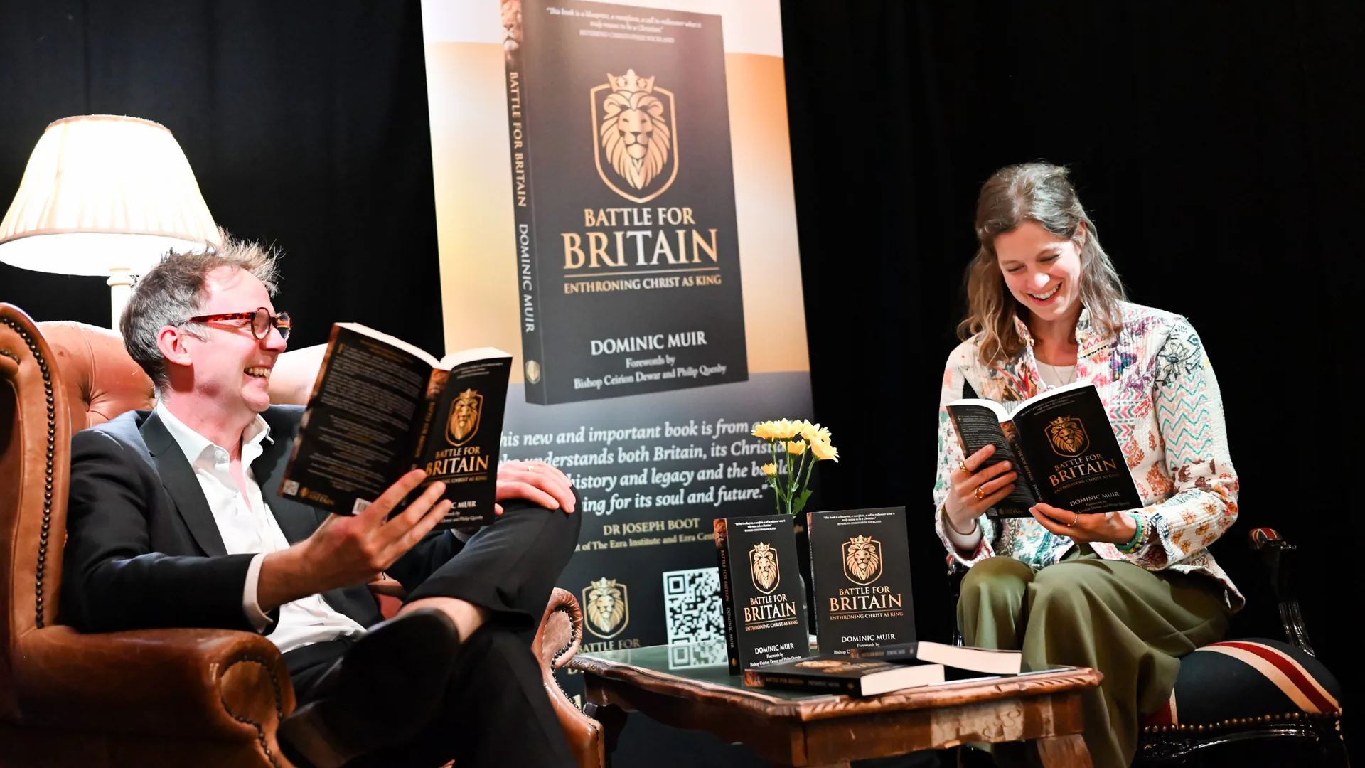 Authors speaking at a book launch — Bromley Photography, Chislehurst